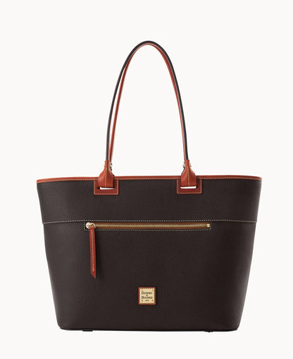 Pebble Grain Large Zip Tote