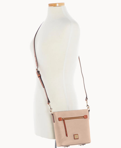 Pebble Grain Small Zip Crossbody