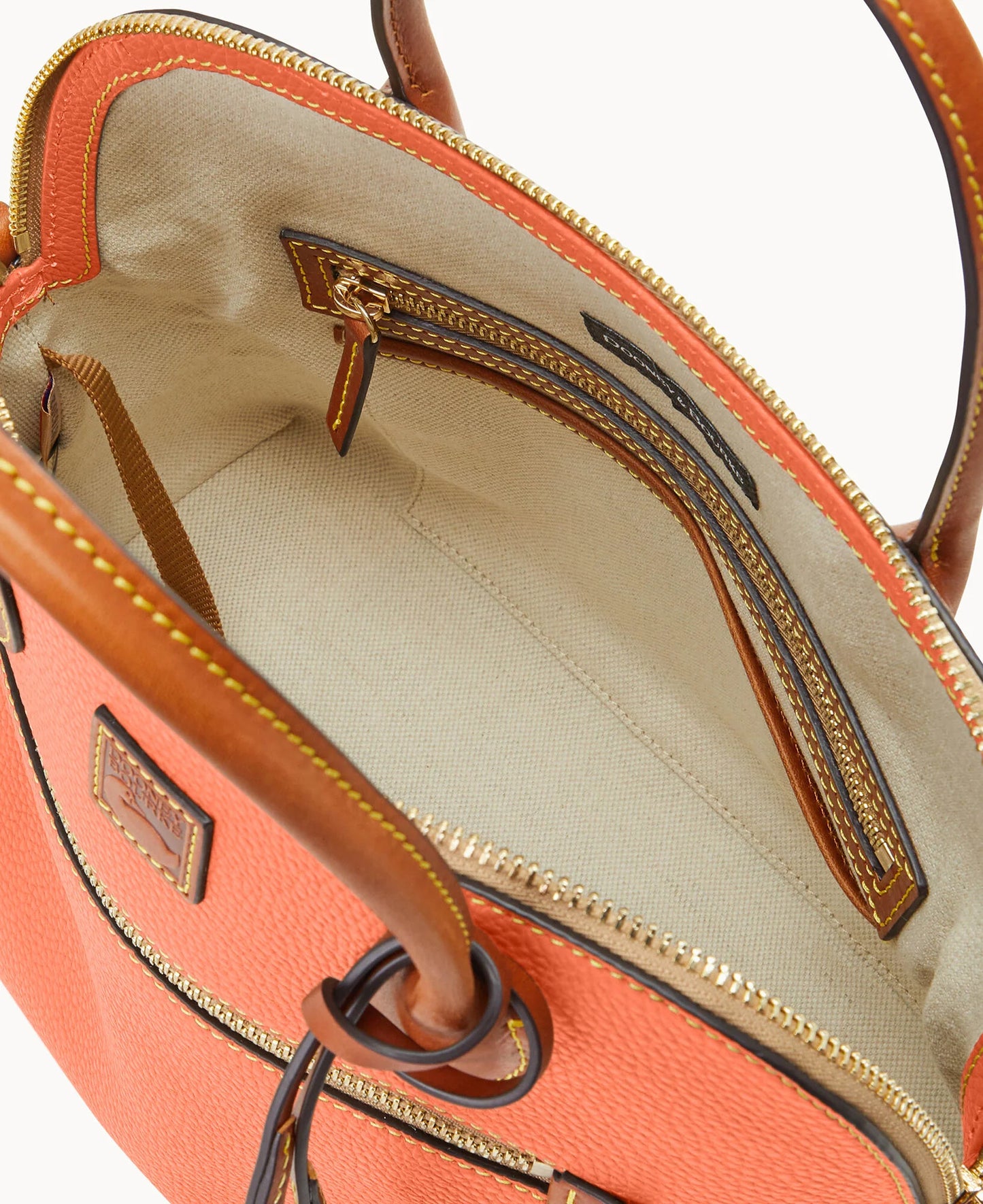 Pebble Grain Large Domed Satchel