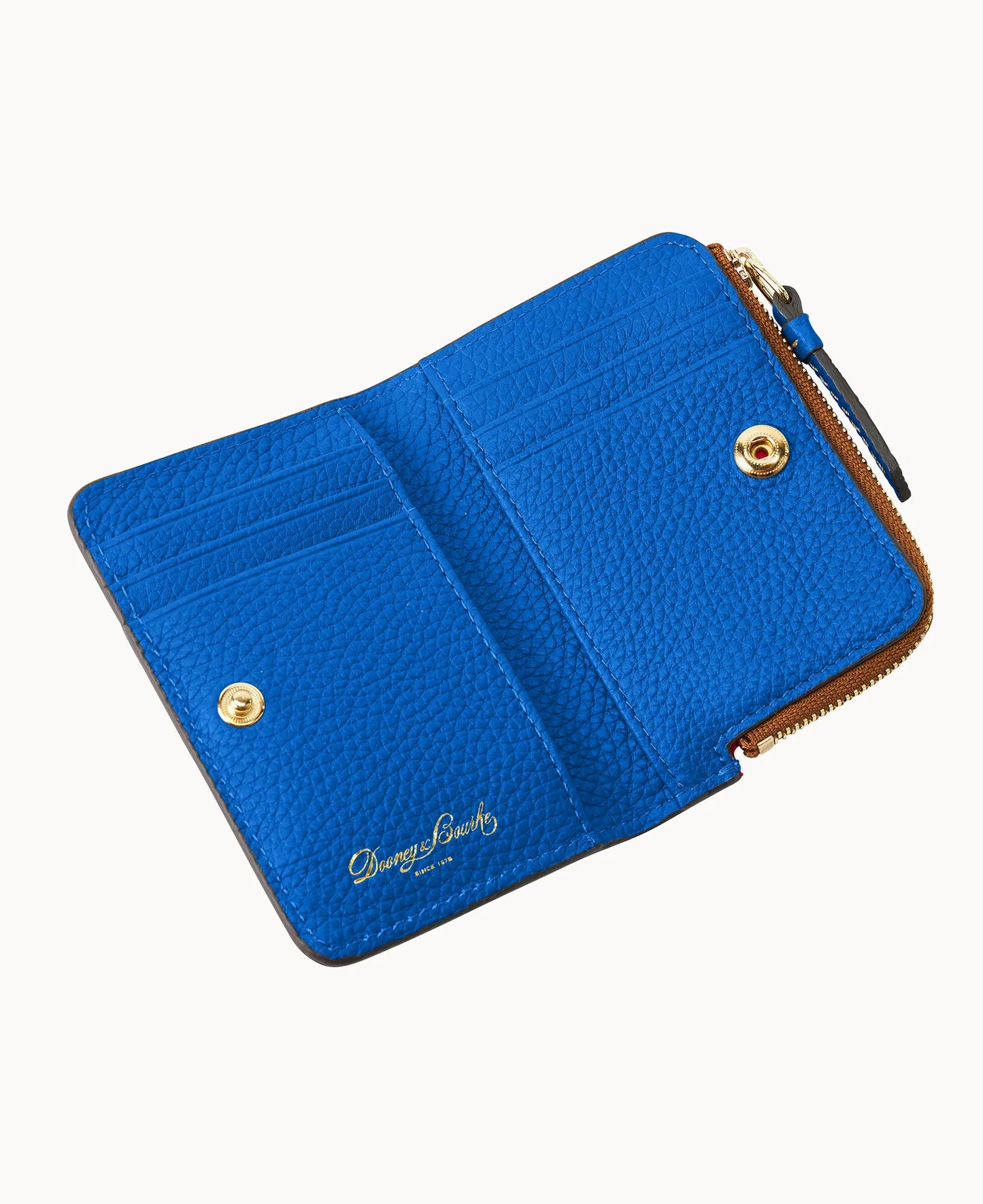 Pebble Grain Zip Credit Card Wallet 12