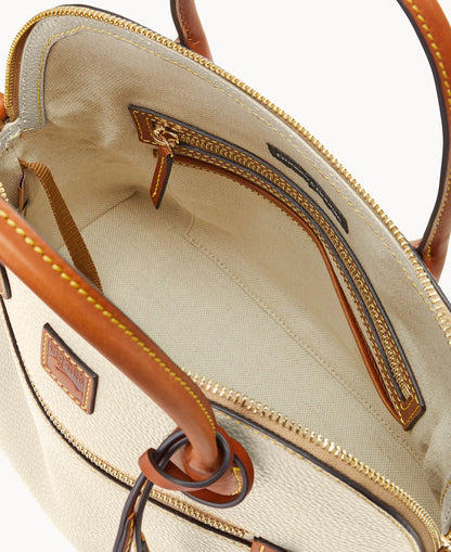 Pebble Grain Large Domed Satchel
