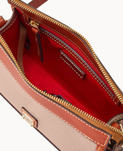 Pebble Grain Zip Crossbody