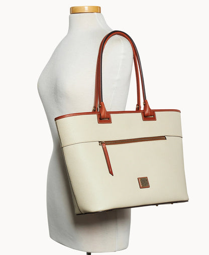 Pebble Grain Large Zip Tote