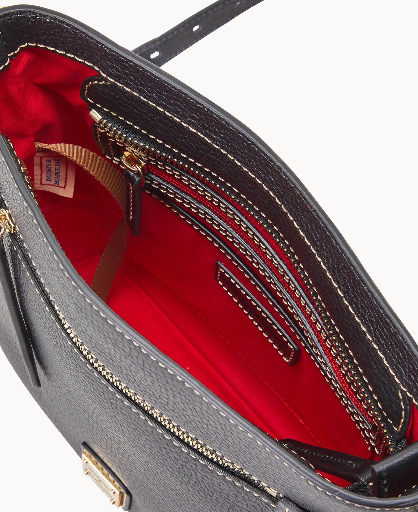 Pebble Grain Zip Crossbody