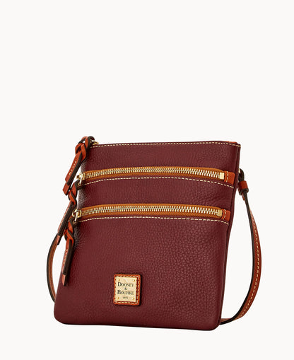 Pebble Grain North South Triple Zip