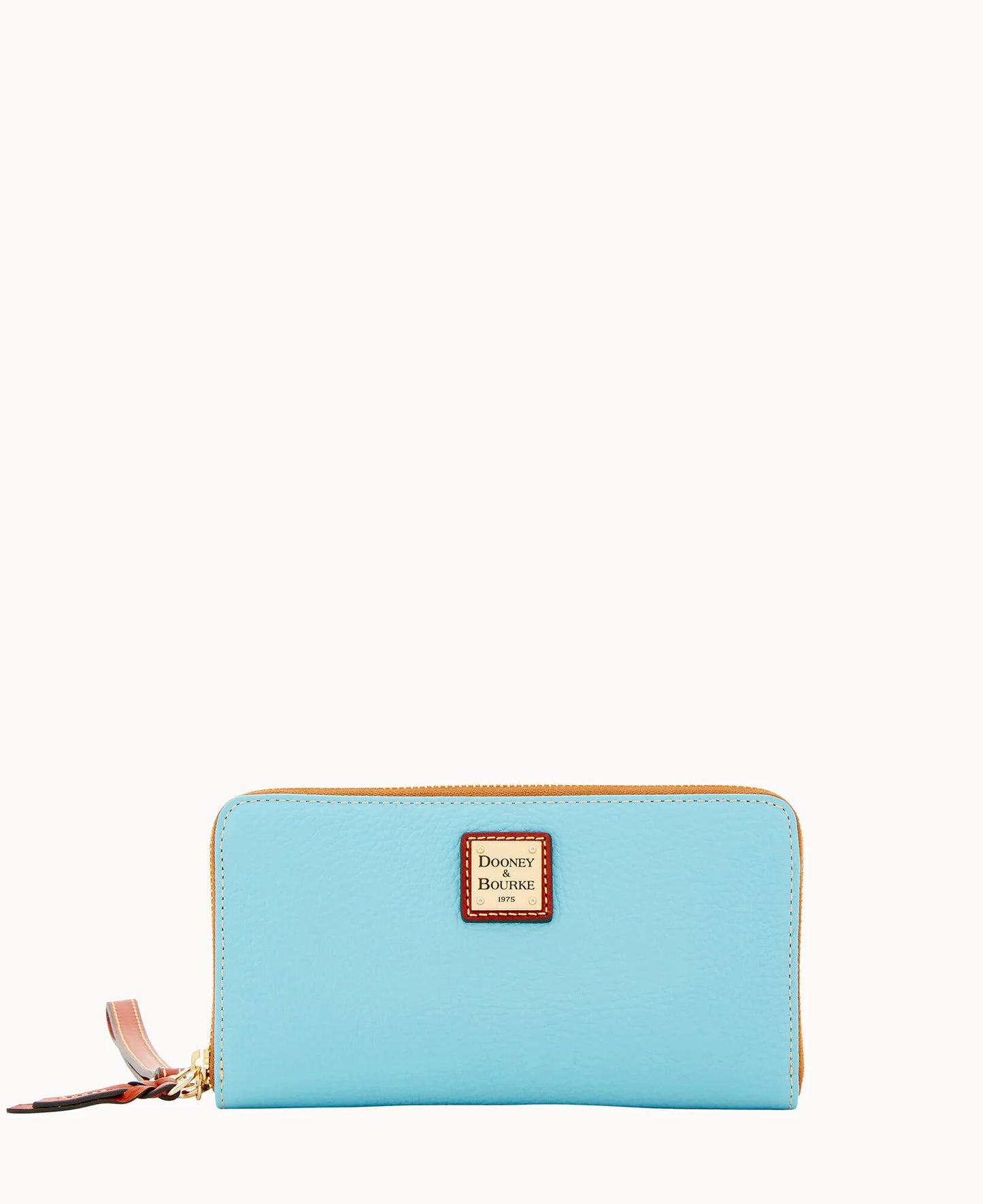 Pebble Grain Large Zip Around Wristlet