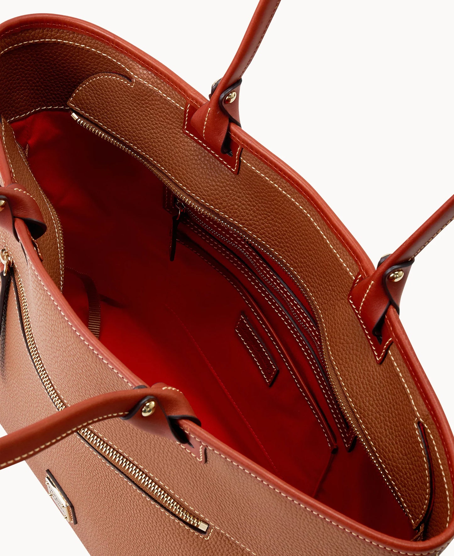 Pebble Grain Large Zip Tote
