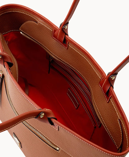 Pebble Grain Large Zip Tote