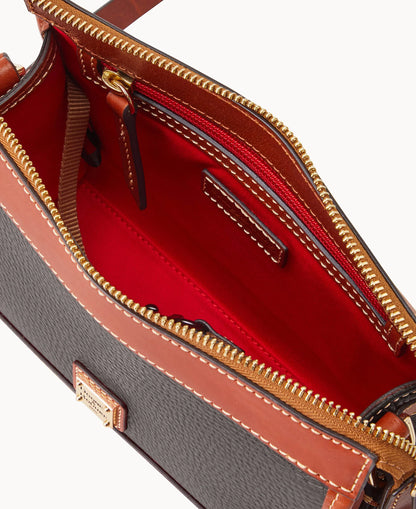 Pebble Grain Zip Crossbody