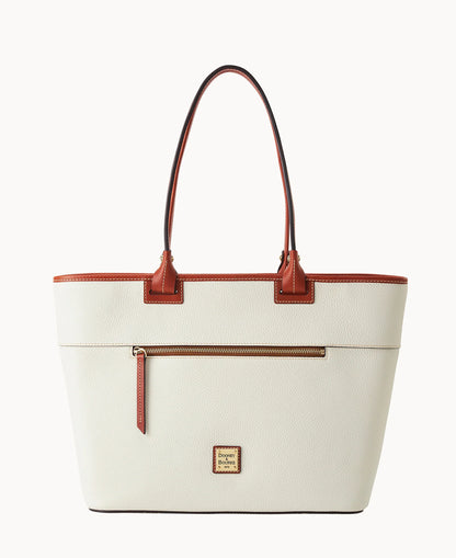 Pebble Grain Large Zip Tote