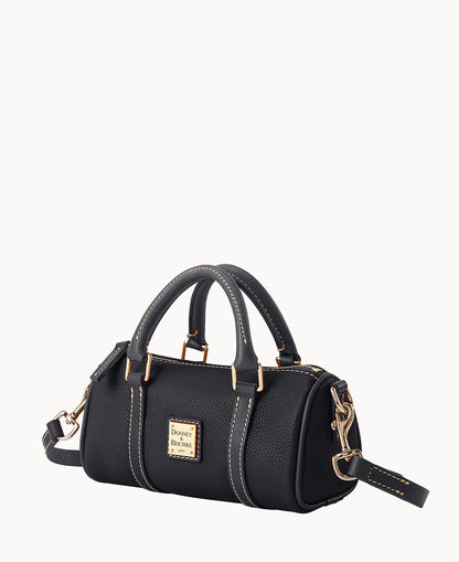 Pebble Grain Crossbody Barrel Satchel 20