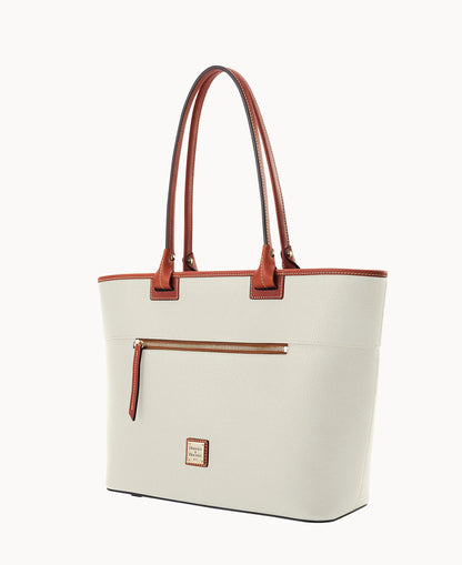 Pebble Grain Large Zip Tote