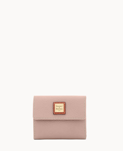 Pebble Grain Small Flap Wallet