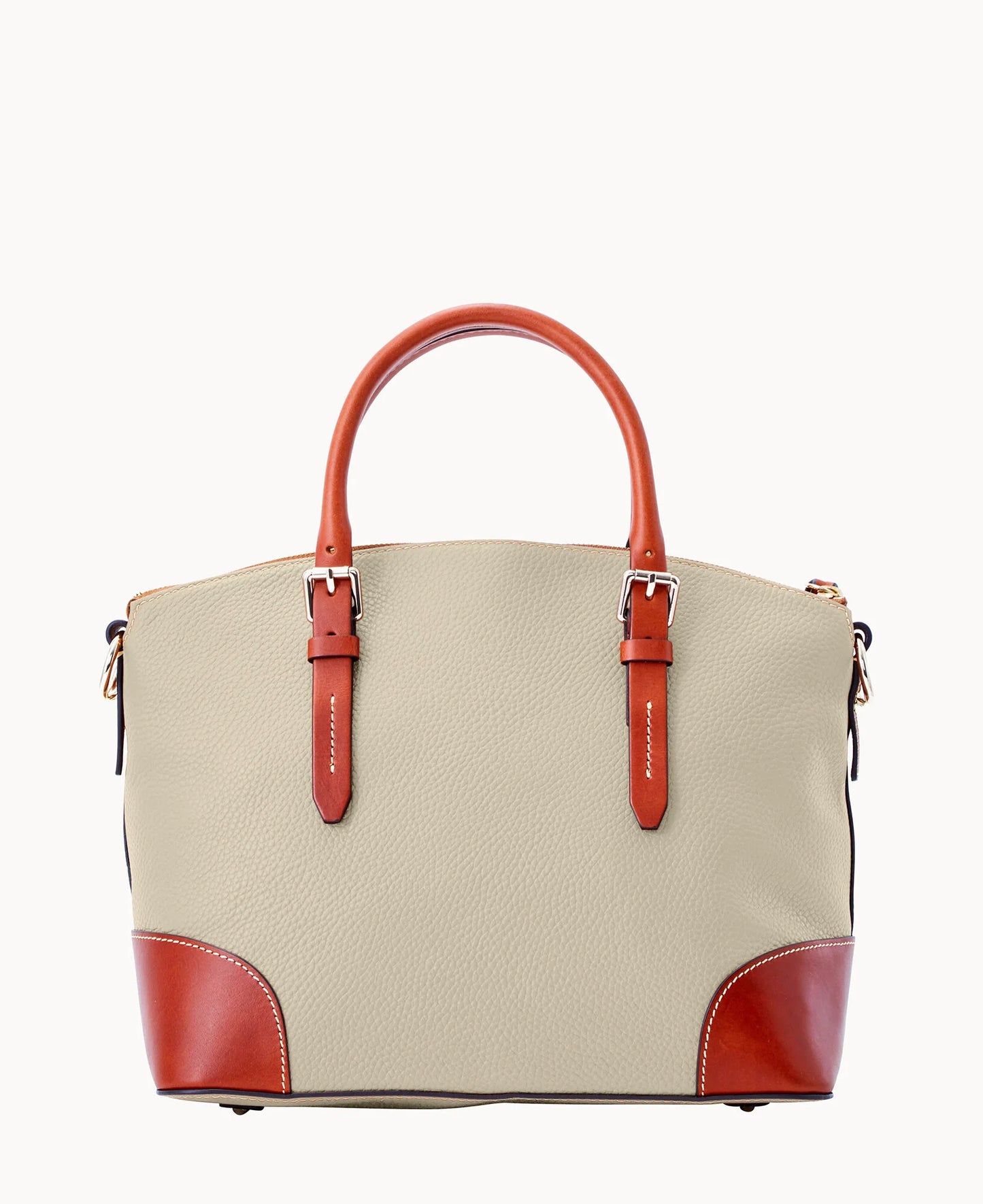 Pebble Grain Domed Satchel