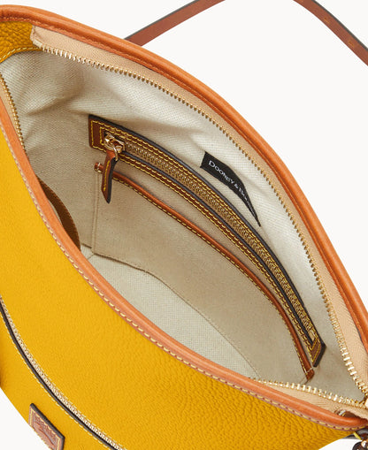 Pebble Grain Zip Sac