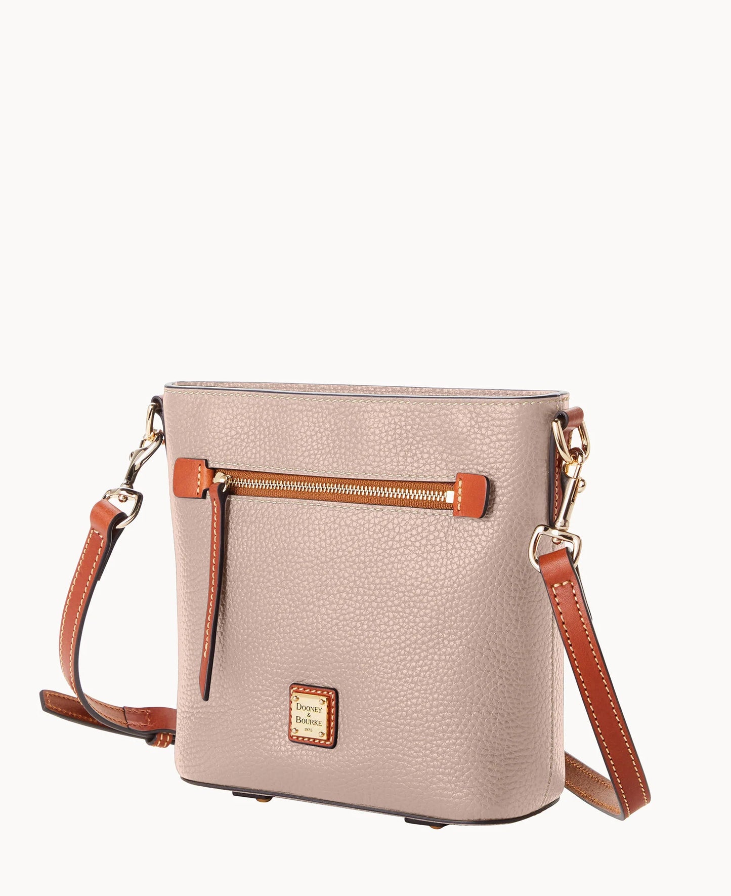 Pebble Grain Small Zip Crossbody