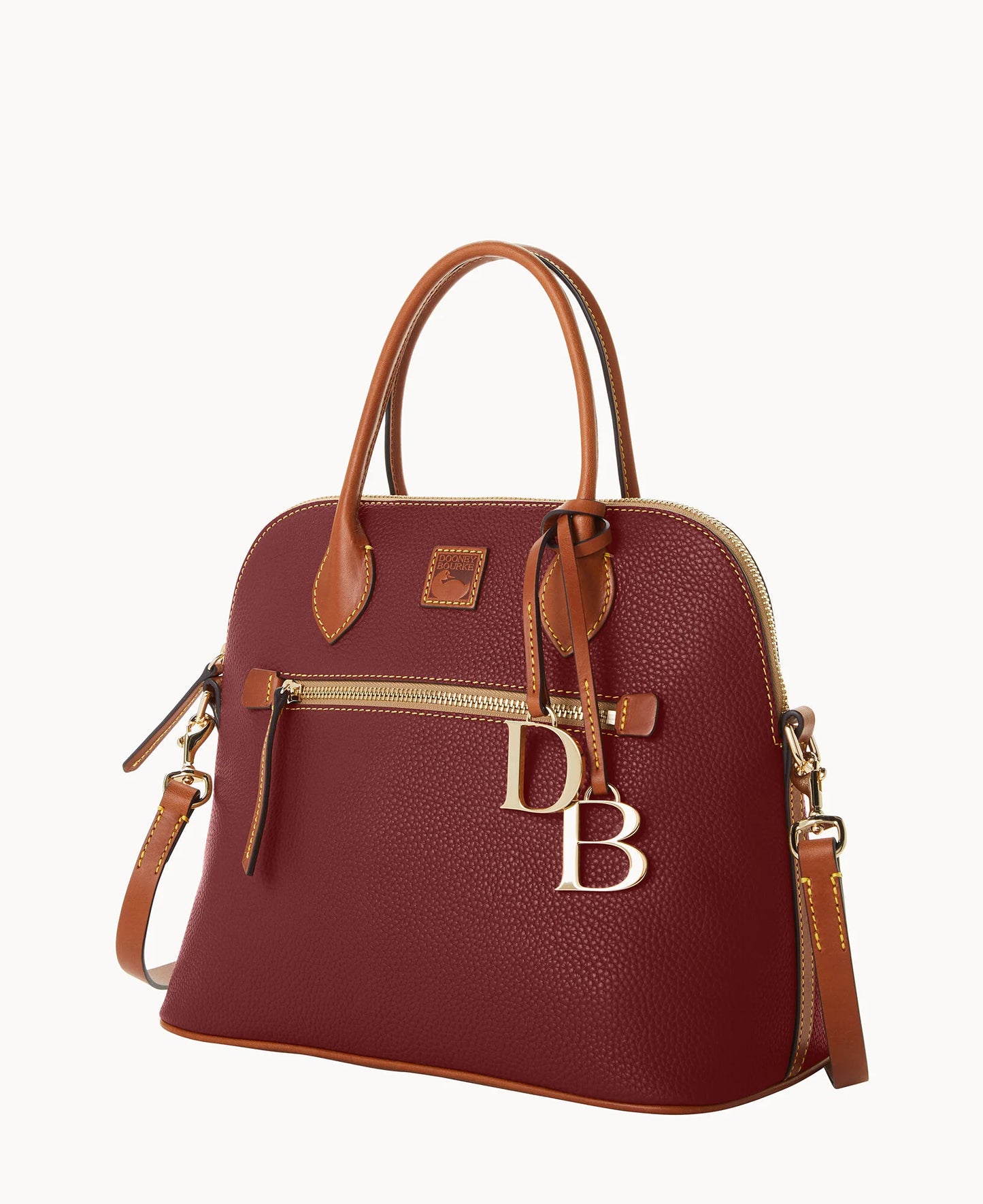 Pebble Grain Large Domed Satchel
