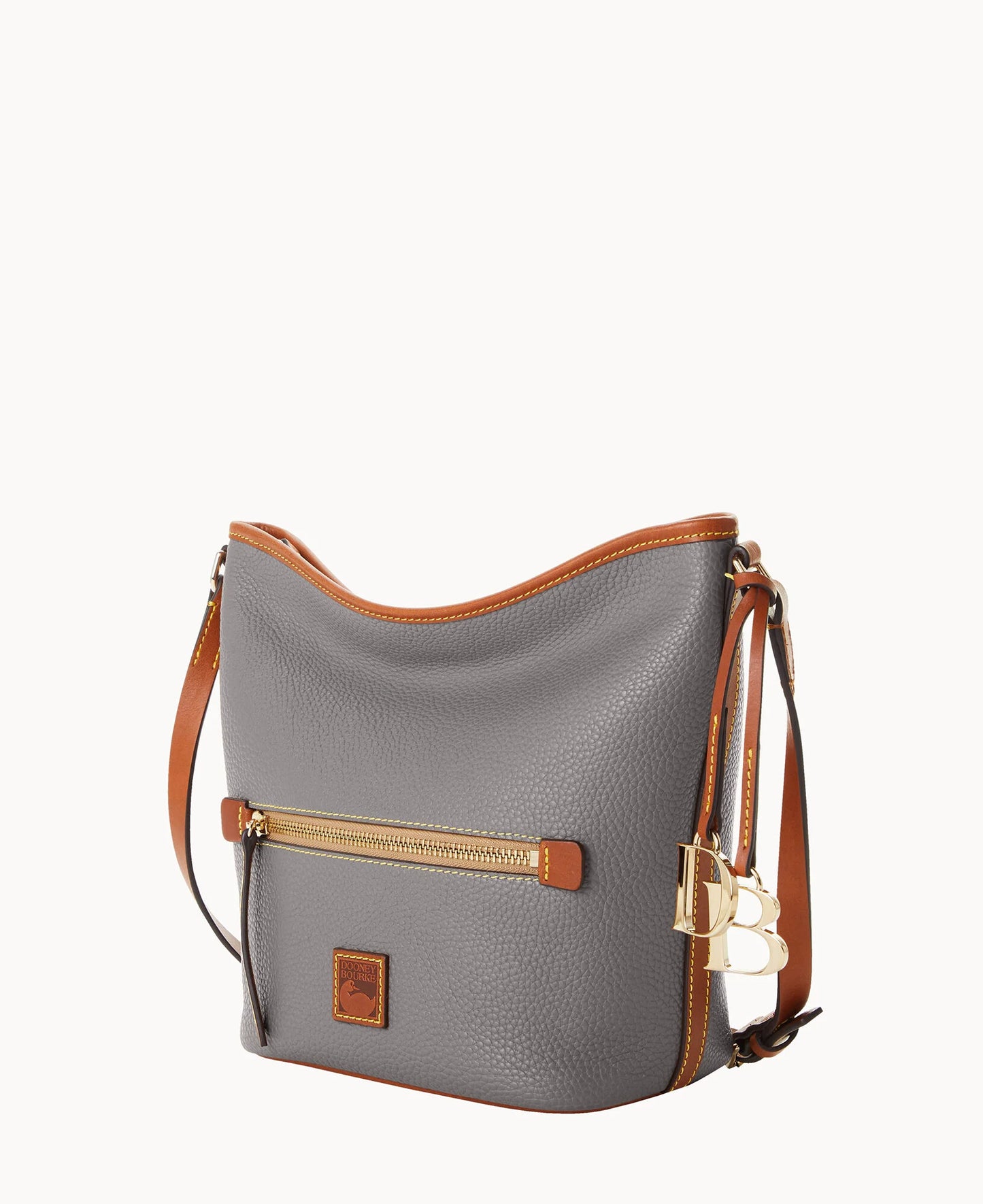 Pebble Grain Zip Sac