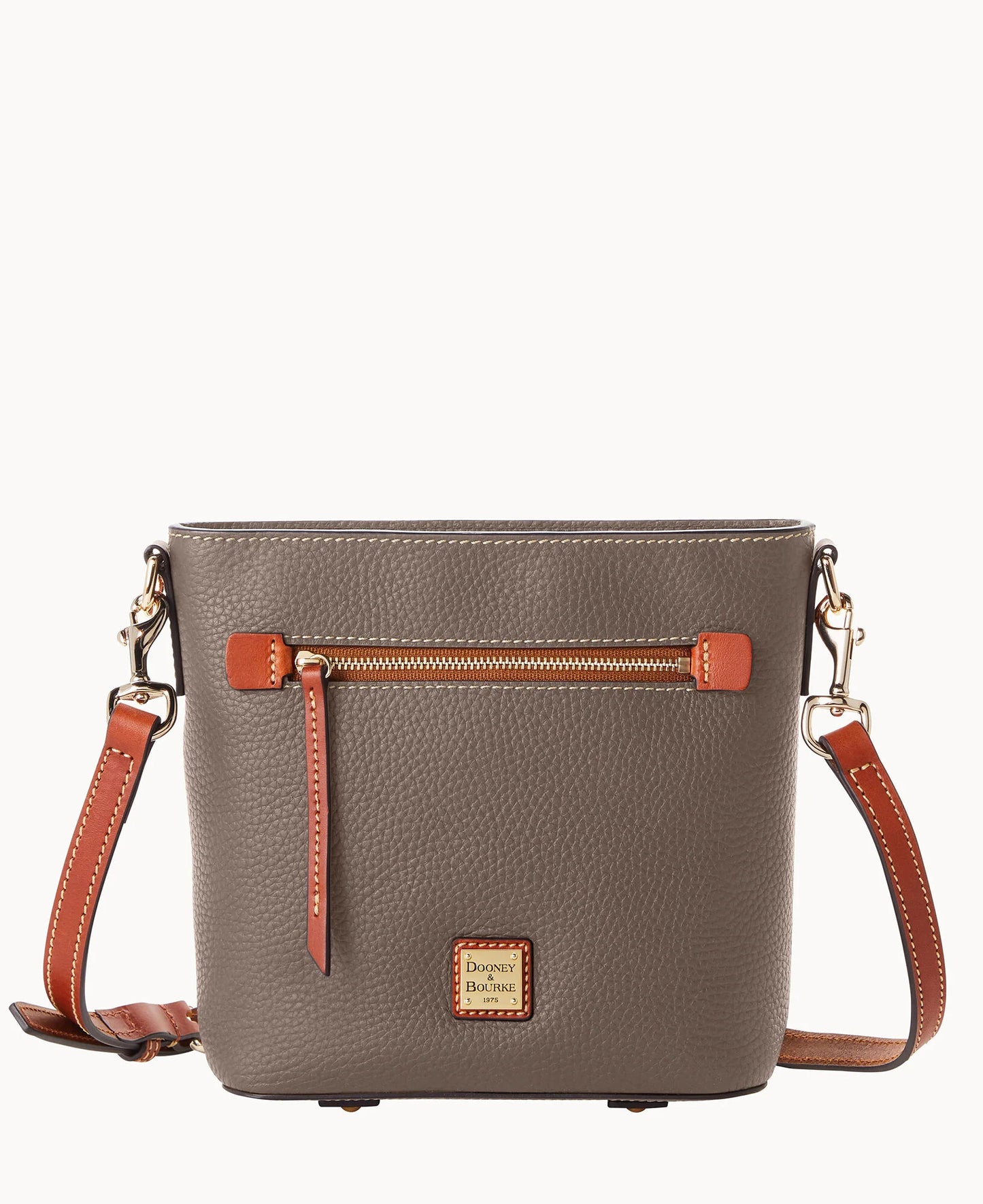Pebble Grain Small Zip Crossbody