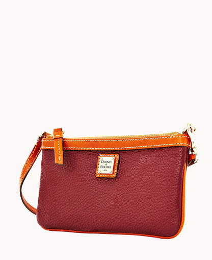 Pebble Grain Large Slim Wristlet