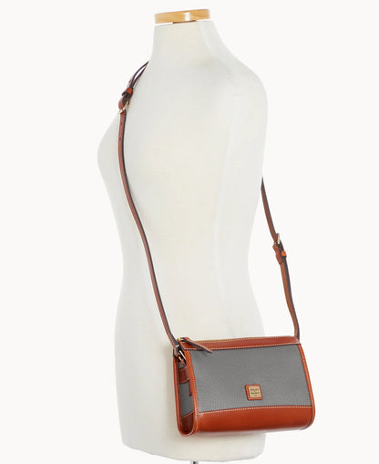 Pebble Grain Zip Crossbody